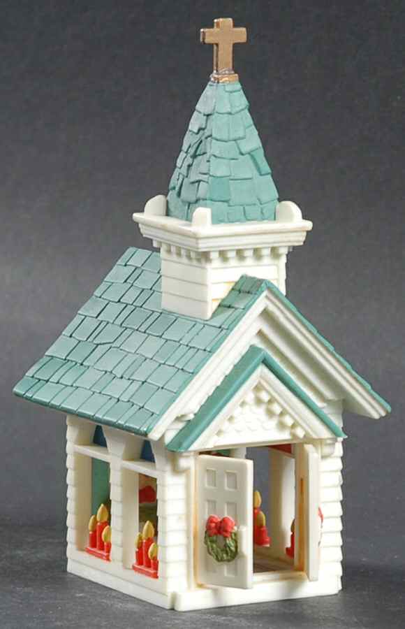 1984 Hallmark Christmas Ornaments Village Church - No Box by Hallmark Gold Crown-1