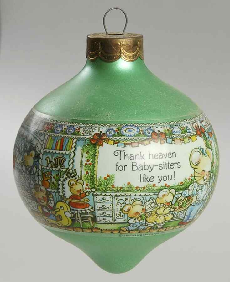 1984 Hallmark Christmas Ornaments Baby Sitter - No Box by Hallmark Gold Crown-1
