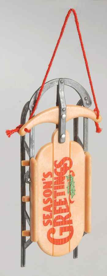 1984 Hallmark Christmas Ornaments Nostalgic Sled - Boxed by Hallmark Gold Crown-1