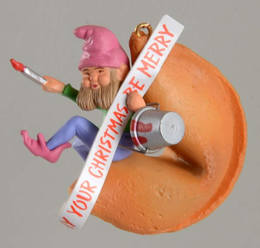 1984 Hallmark Christmas Ornaments Fortune Cookie Elf - No Box by Hallmark Gold Crown-1