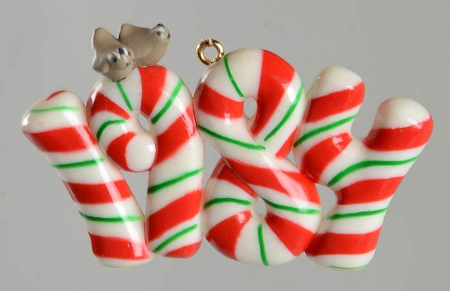 1984 Hallmark Christmas Ornaments Peppermint-1984 - Boxed by Hallmark Gold Crown-1