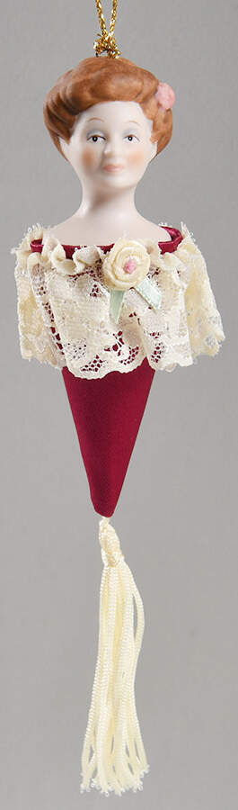 1985 Hallmark Christmas Ornaments Victorian Lady - Boxed by Hallmark Gold Crown-1