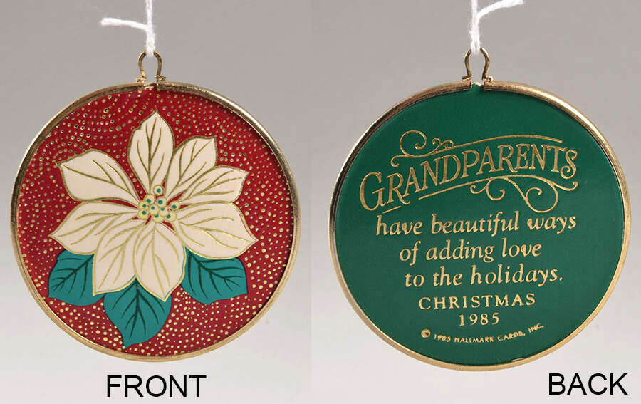 1985 Hallmark Christmas Ornaments Grandparents - No Box by Hallmark Gold Crown-1