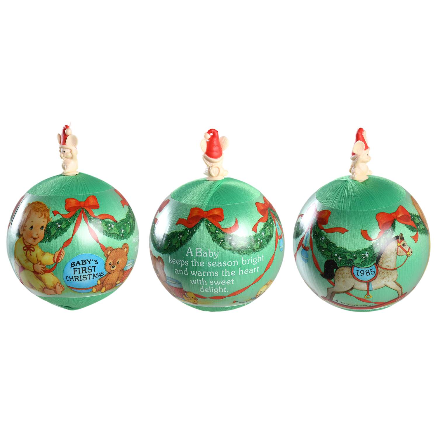 1985 Hallmark Christmas Ornaments Baby's First Christmas - No Box by Hallmark Gold Crown-1