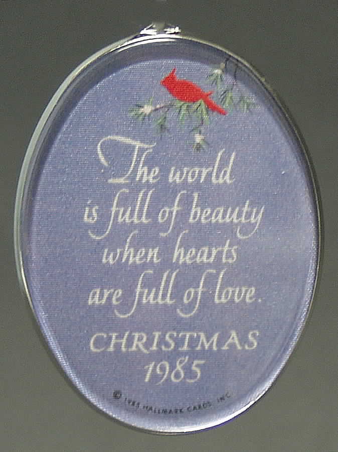 1985 Hallmark Christmas Ornaments Heart Full Of Love - Boxed by Hallmark Gold Crown-1