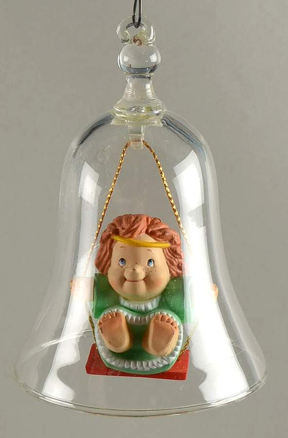 1985 Hallmark Christmas Ornaments Swinging Angel Bell - Boxed by Hallmark Gold Crown-1