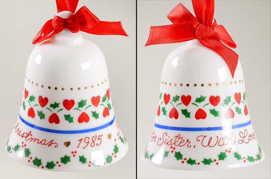 1985 Hallmark Christmas Ornaments Sister-For Sister With Love - No Box by Hallmark Gold Crown-1