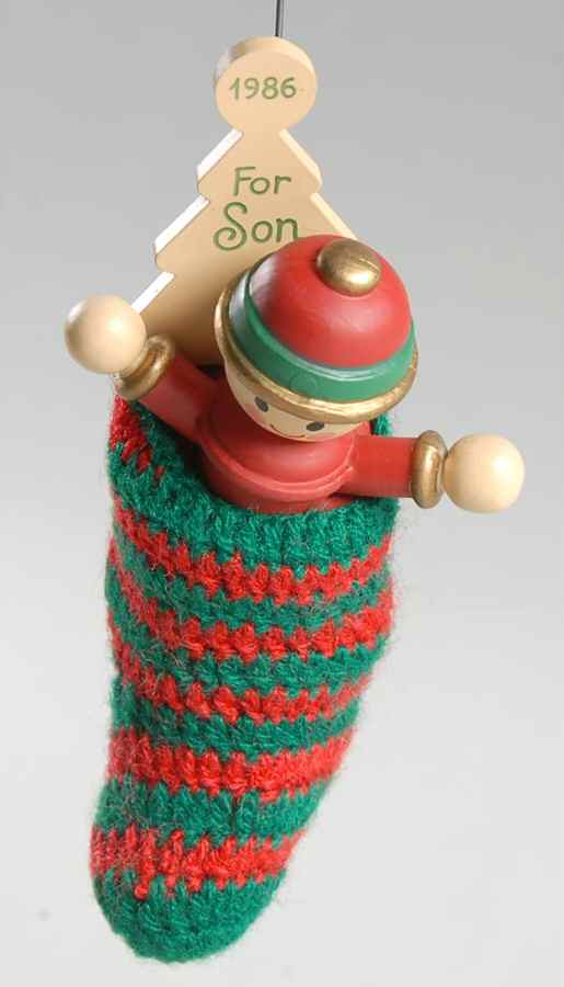 1986 Hallmark Christmas Ornaments Son - Boxed by Hallmark Gold Crown-1