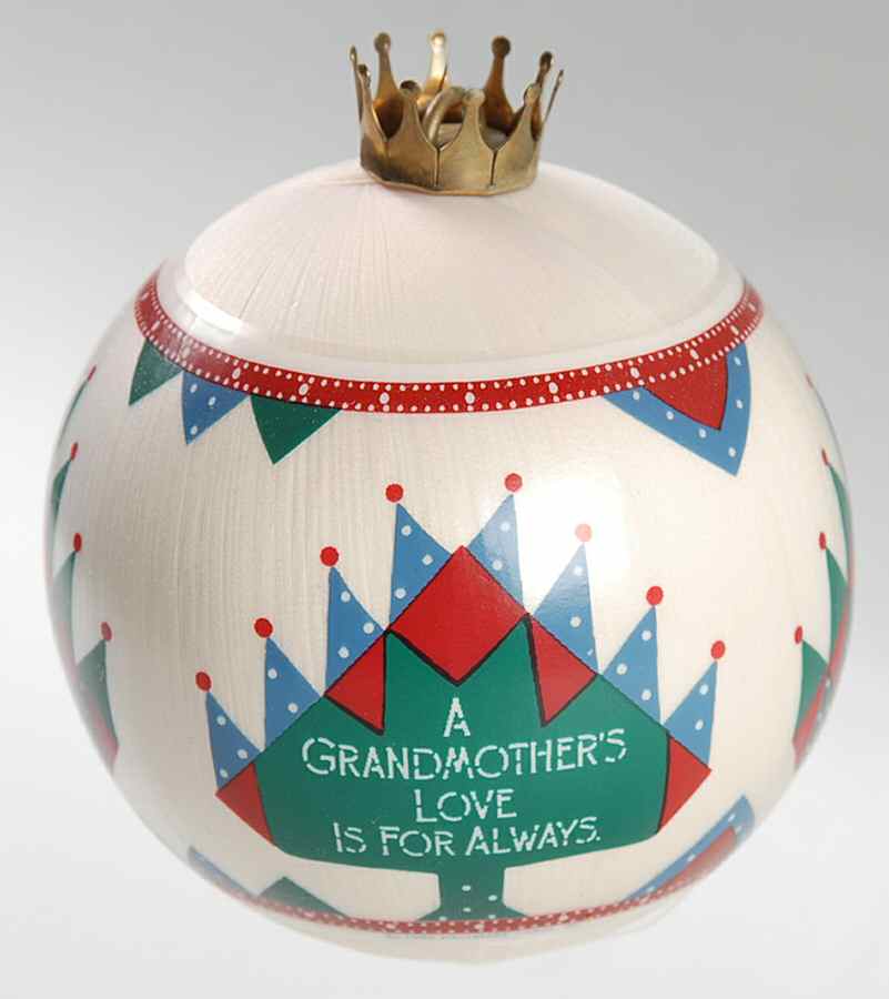 1986 Hallmark Christmas Ornaments Grandmother  - Boxed by Hallmark Gold Crown-1