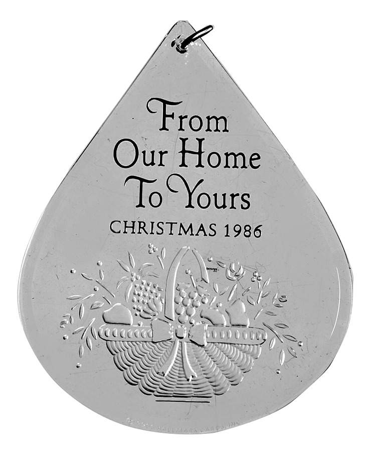1986 Hallmark Christmas Ornaments From Our Home To Yours - Boxed by Hallmark Gold Crown-1