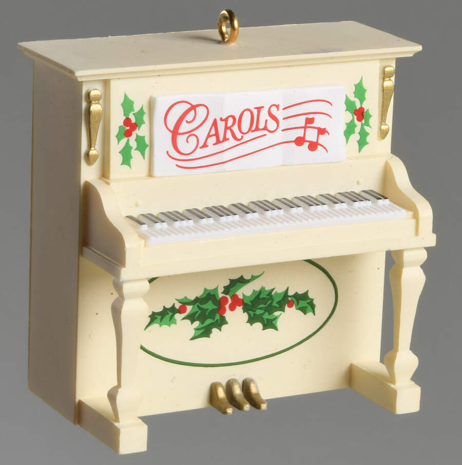 1987 Hallmark Christmas Ornaments Christmas Keys - Boxed by Hallmark Gold Crown-1