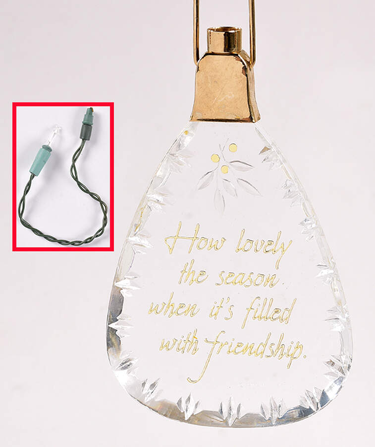 1987 Hallmark Christmas Ornaments Season For Friendship - No Box by Hallmark Gold Crown-1