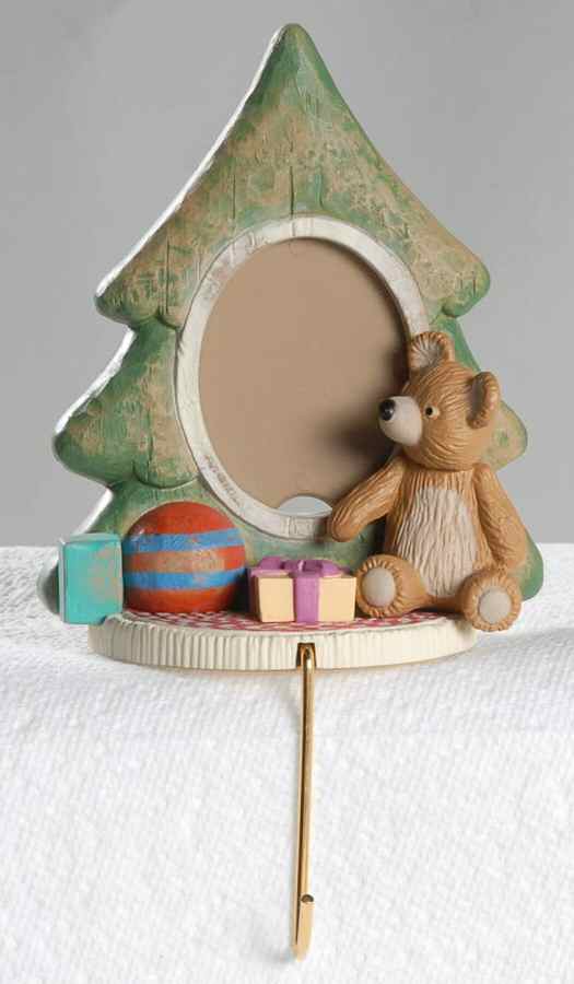 1987 Hallmark Christmas Ornaments Christmas Photoholder - Boxed by Hallmark Gold Crown-1