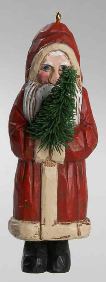 1987 Hallmark Christmas Ornaments Folk Art Santa - No Box by Hallmark Gold Crown-1