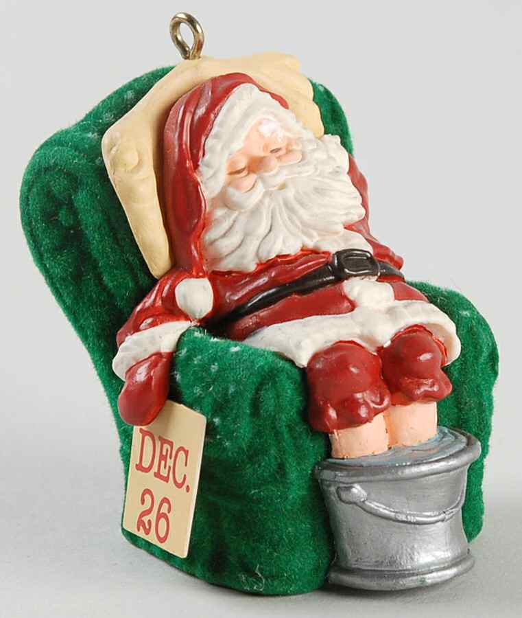 1987 Hallmark Christmas Ornaments Sleepy Santa - No Box by Hallmark Gold Crown-1