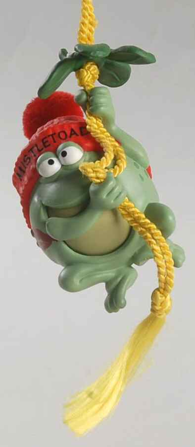 1987 Hallmark Christmas Ornaments Mistletoad - Boxed by Hallmark Gold Crown-1