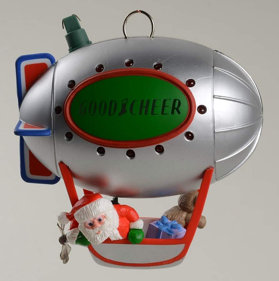 1987 Hallmark Christmas Ornaments Good Cheer Blimp - No Box by Hallmark Gold Crown-1