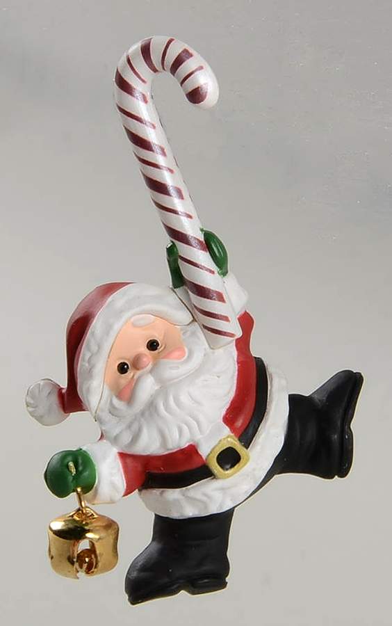 1987 Hallmark Christmas Ornaments Happy Santa - Boxed by Hallmark Gold Crown-1