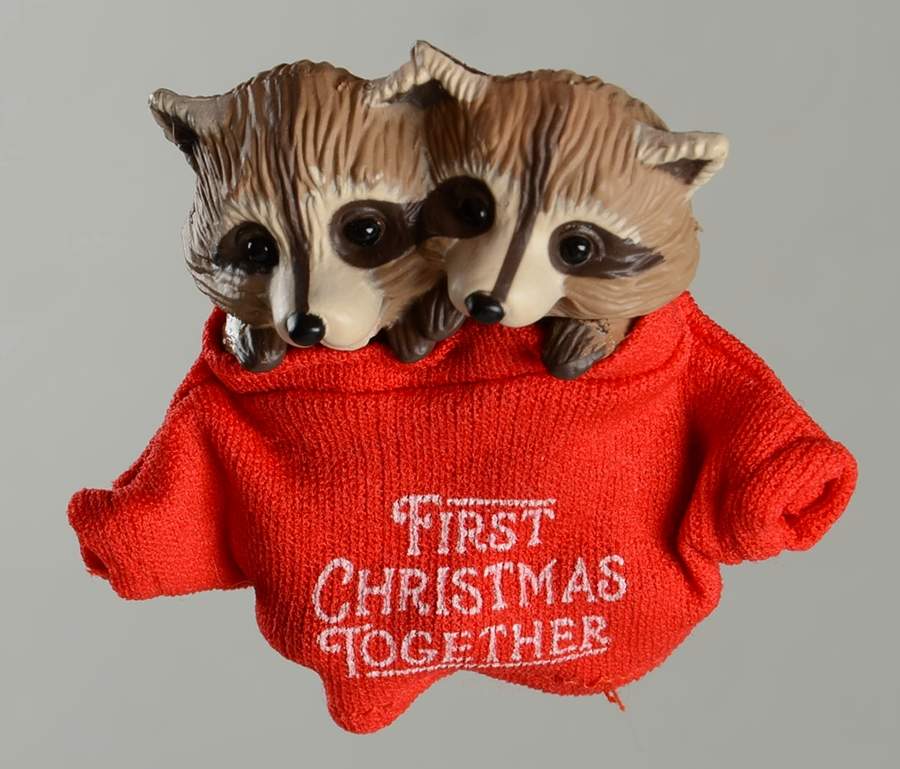 1987 Hallmark Christmas Ornaments First Christmas Together - Boxed by Hallmark Gold Crown-1