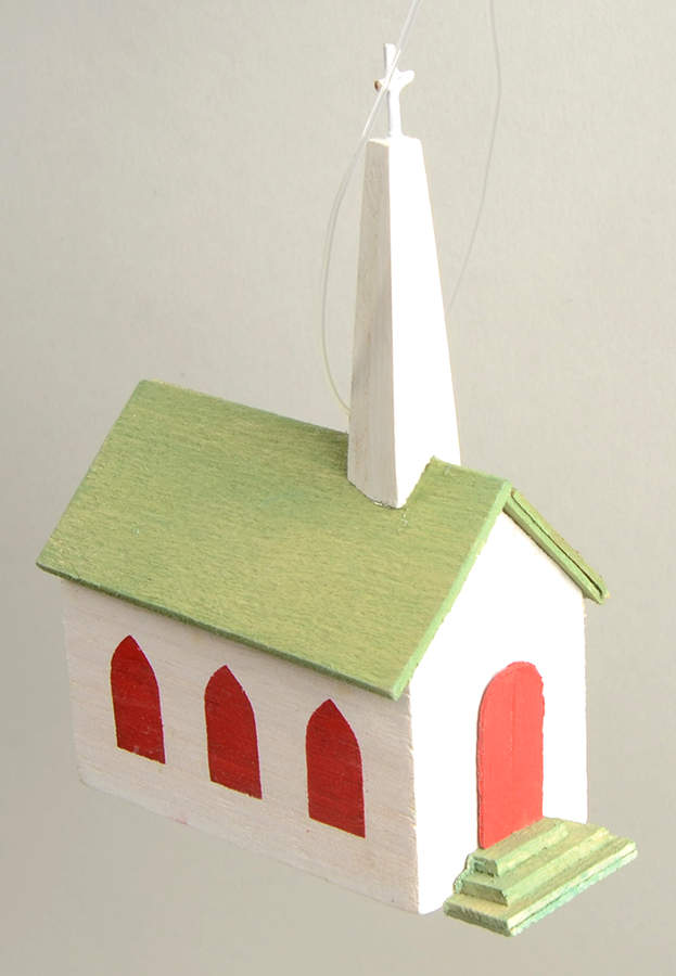 1988 Hallmark Christmas Ornaments Old-Fashioned Church - Boxed by Hallmark Gold Crown-1
