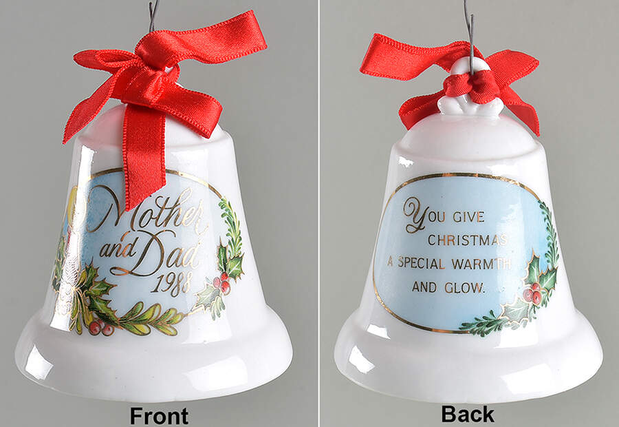 1988 Hallmark Christmas Ornaments Mother And Dad - Boxed by Hallmark Gold Crown-1