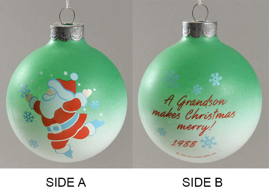 1988 Hallmark Christmas Ornaments Grandson - Boxed by Hallmark Gold Crown-1