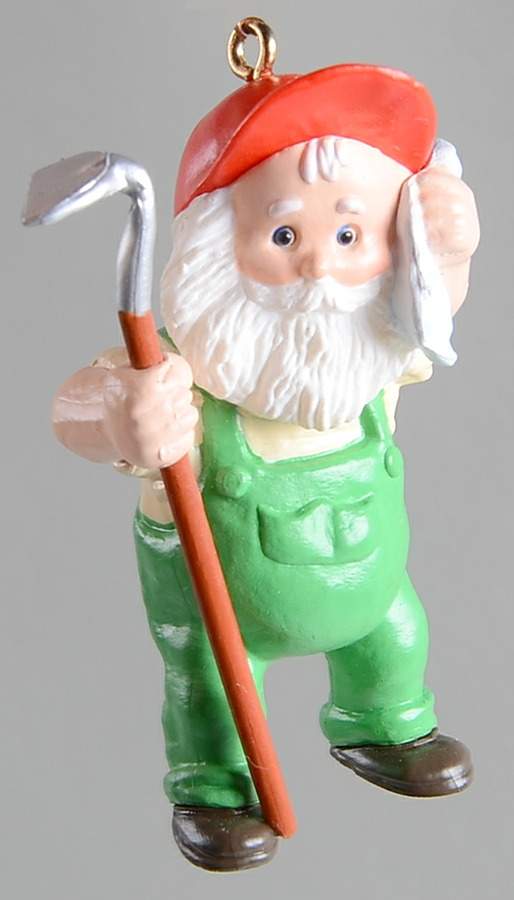 1988 Hallmark Christmas Ornaments Hoe Hoe Hoe! - Boxed by Hallmark Gold Crown-1