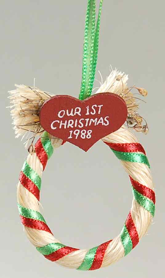 1988 Hallmark Christmas Ornaments First Christmas Together - No Box by Hallmark Gold Crown-1