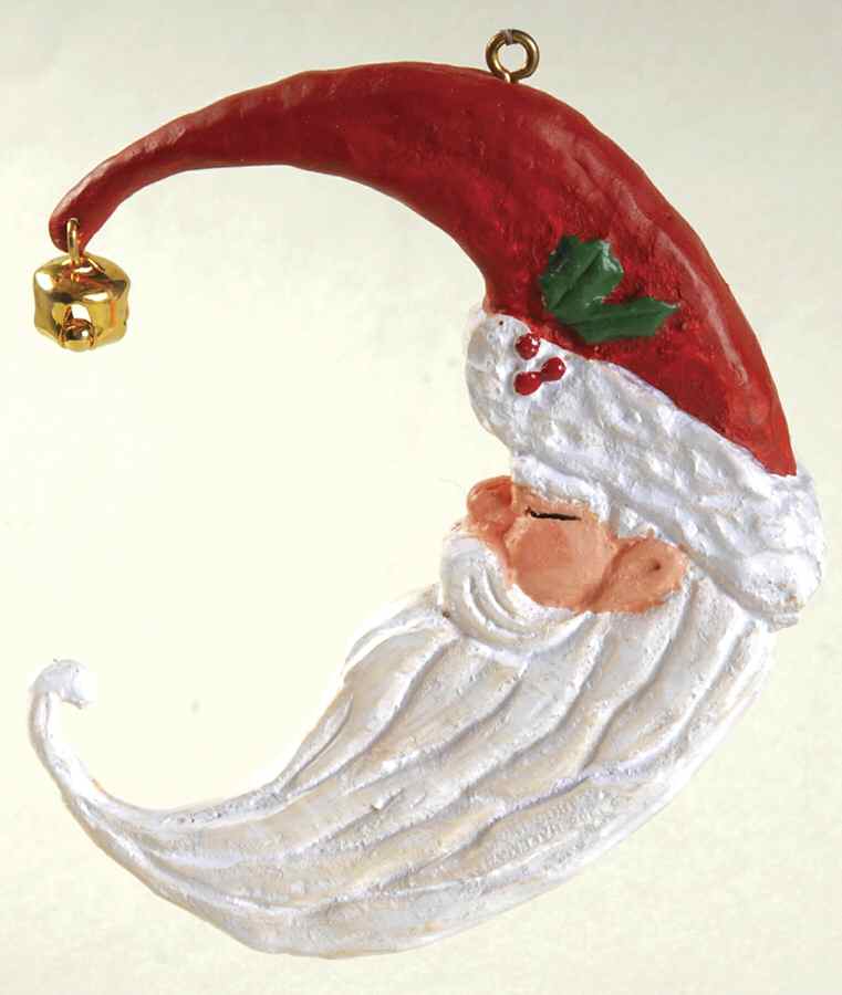 1988 Hallmark Christmas Ornaments Kringle Moon - Boxed by Hallmark Gold Crown-1