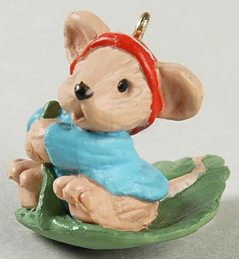 1988 Hallmark Christmas Ornaments Hold On Tight - Boxed by Hallmark Gold Crown-1