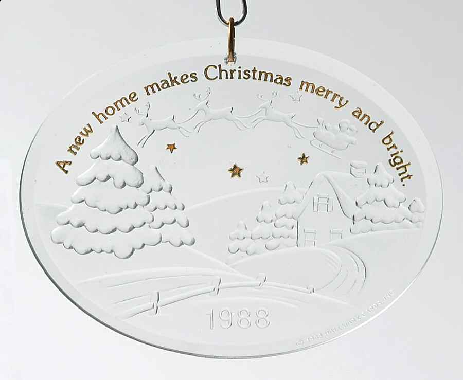 1988 Hallmark Christmas Ornaments New Home - No Box by Hallmark Gold Crown-1