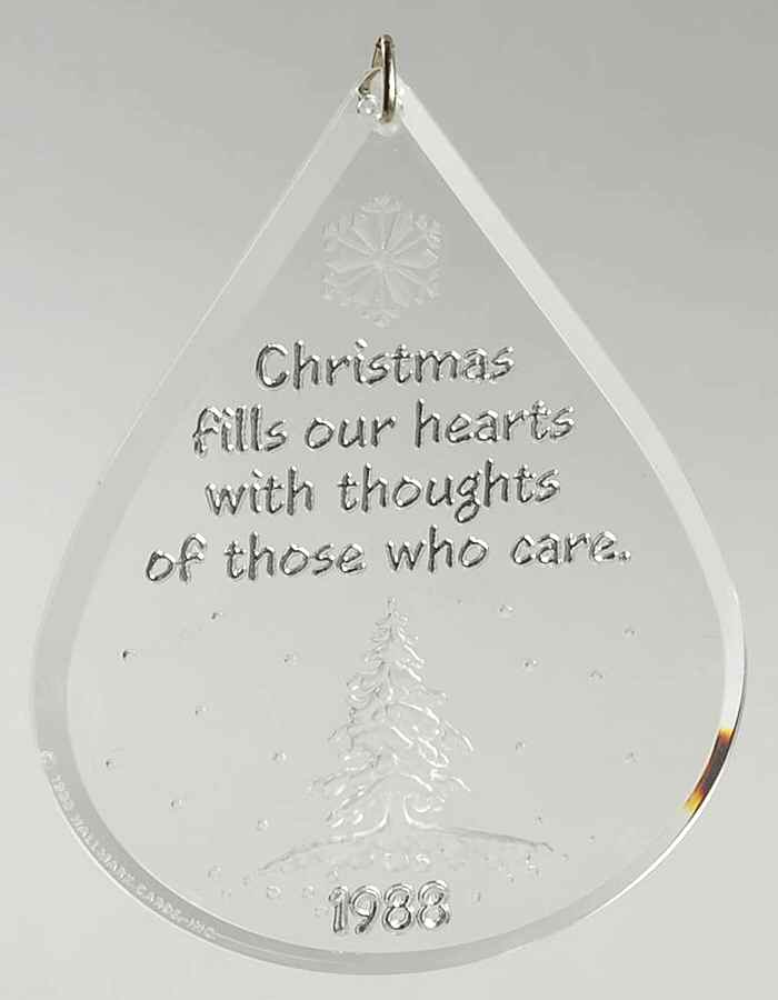 1988 Hallmark Christmas Ornaments Gratitude - No Box by Hallmark Gold Crown-1