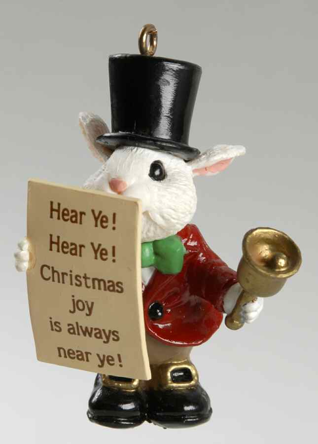 1988 Hallmark Christmas Ornaments Town Crier - Boxed by Hallmark Gold Crown-1
