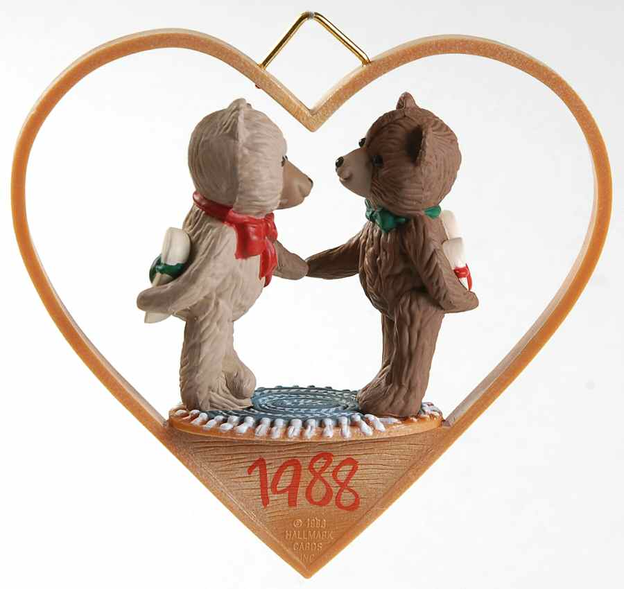 1988 Hallmark Christmas Ornaments First Christmas Together-Bears - Boxed by Hallmark Gold Crown-1