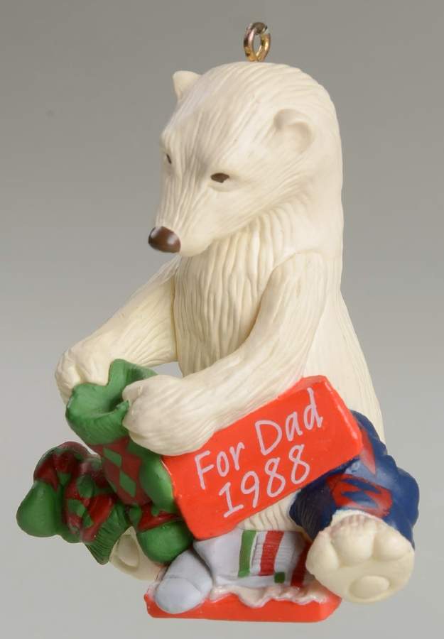 1988 Hallmark Christmas Ornaments Dad - No Box by Hallmark Gold Crown-1