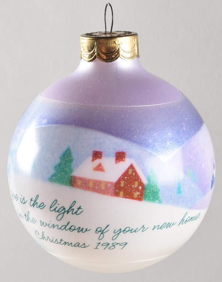 1989 Hallmark Christmas Ornaments New Home - Boxed by Hallmark Gold Crown-1