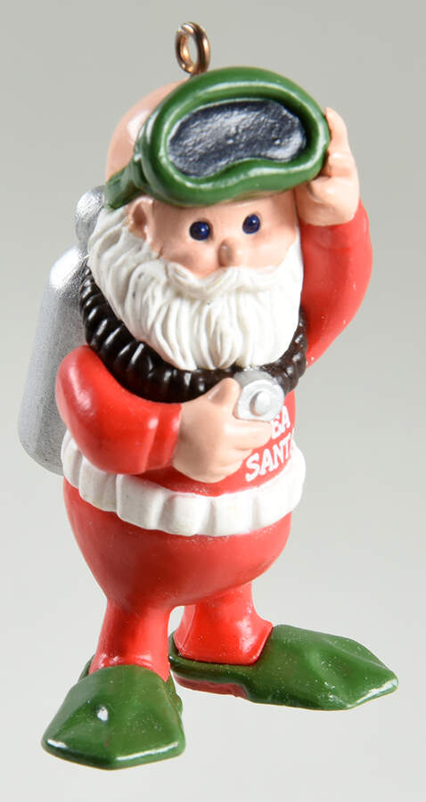 1989 Hallmark Christmas Ornaments Sea Santa - No Box by Hallmark Gold Crown-1