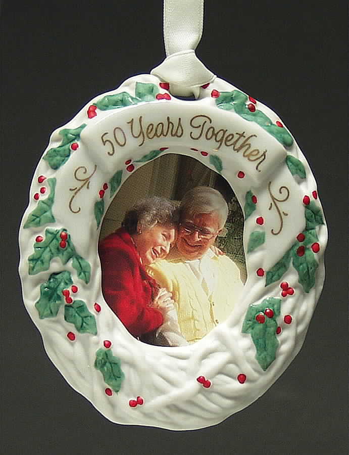 1989 Hallmark Christmas Ornaments Fifty Years Together - No Box by Hallmark Gold Crown-1