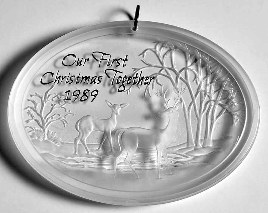 1989 Hallmark Christmas Ornaments First Xmas Together - Boxed by Hallmark Gold Crown-1