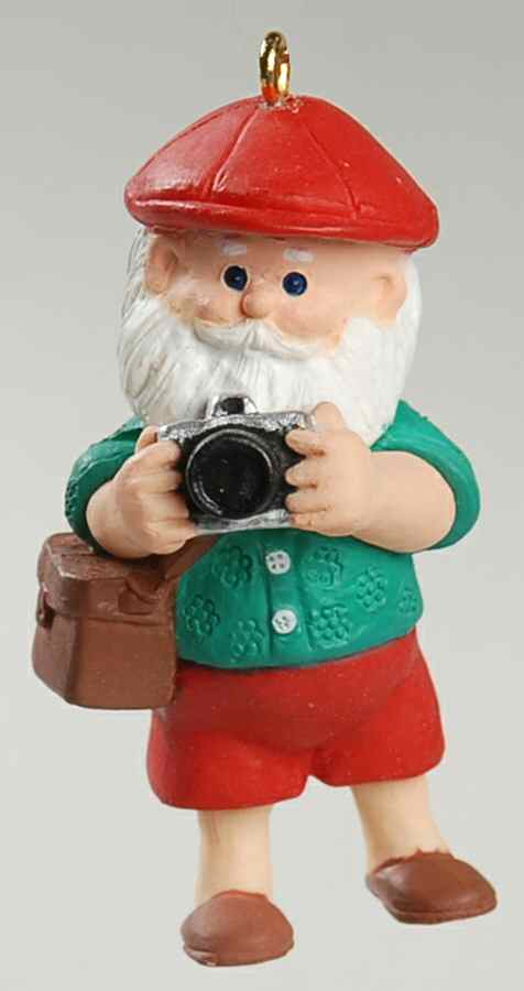 1989 Hallmark Christmas Ornaments Camera Claus - Boxed by Hallmark Gold Crown-1