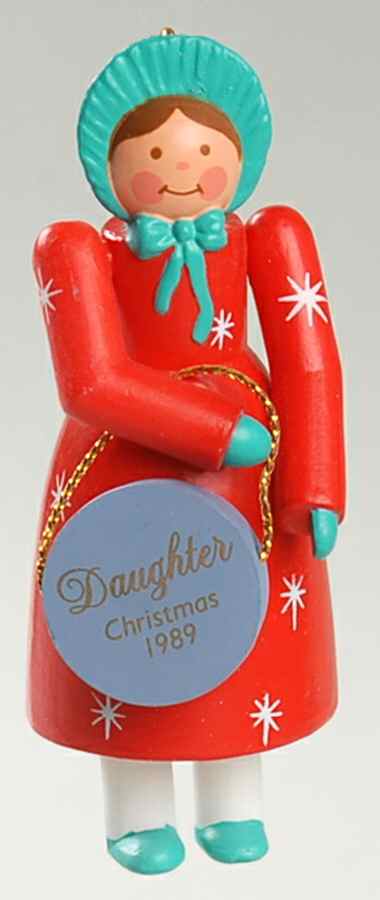 1989 Hallmark Christmas Ornaments Daughter - Boxed by Hallmark Gold Crown-1