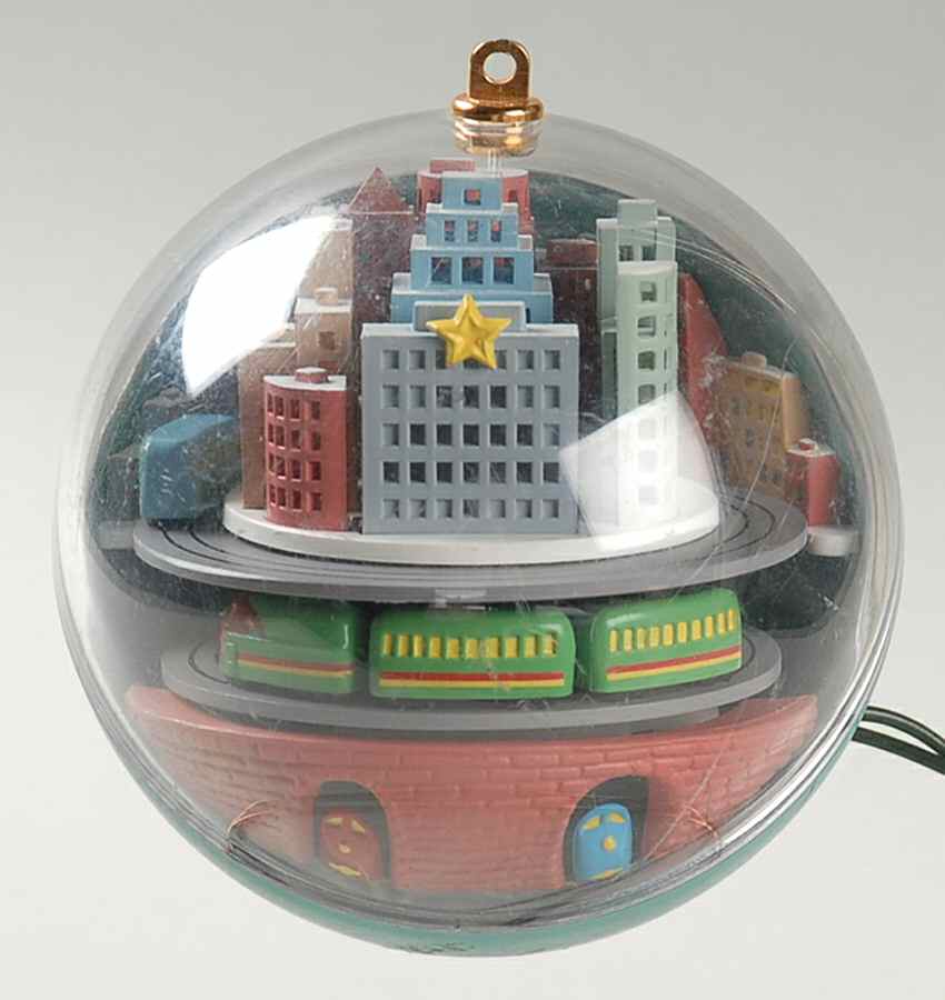 1989 Hallmark Christmas Ornaments Metro Express-Light And Motion - Boxed by Hallmark Gold Crown-1