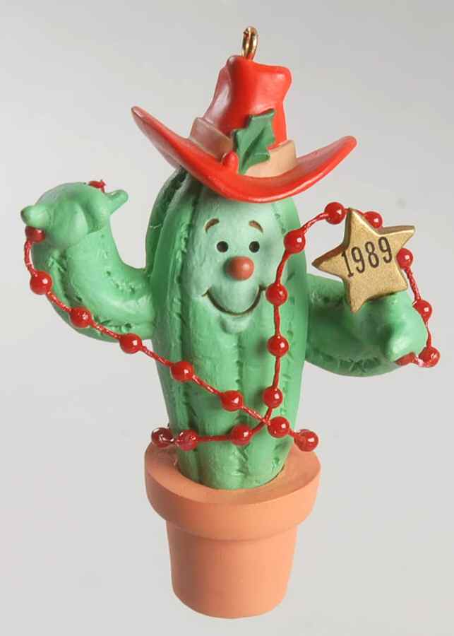1989 Hallmark Christmas Ornaments Cactus Cowboy - Boxed by Hallmark Gold Crown-1