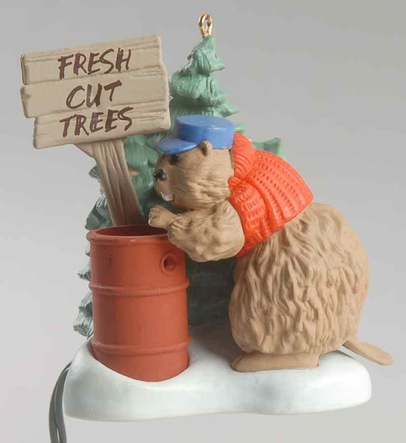 1989 Hallmark Christmas Ornaments Busy Beaver - No Box by Hallmark Gold Crown-1