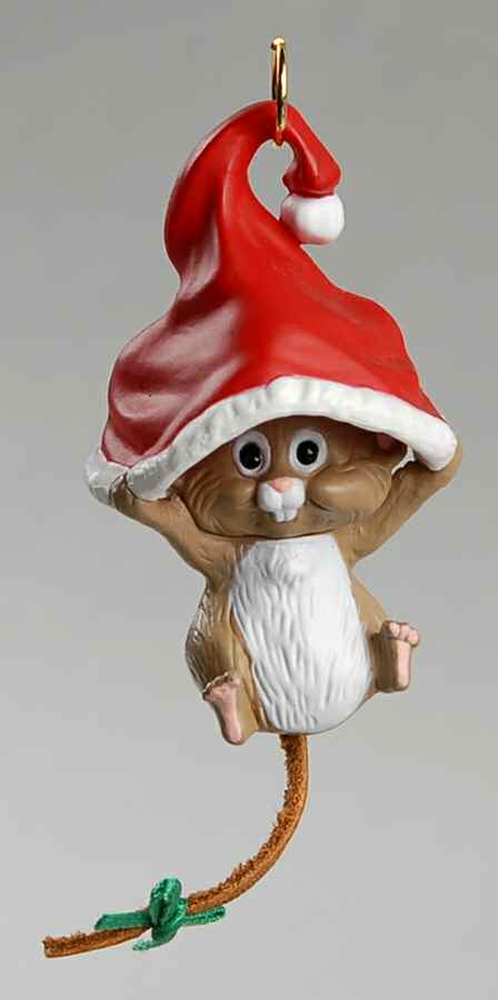 1989 Hallmark Christmas Ornaments Hang In There - Boxed by Hallmark Gold Crown-1