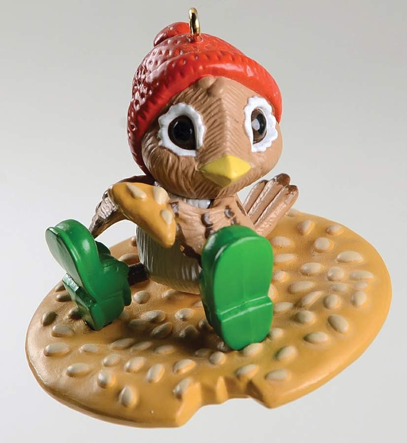 1989 Hallmark Christmas Ornaments Spencer Sparrow - Boxed by Hallmark Gold Crown-1