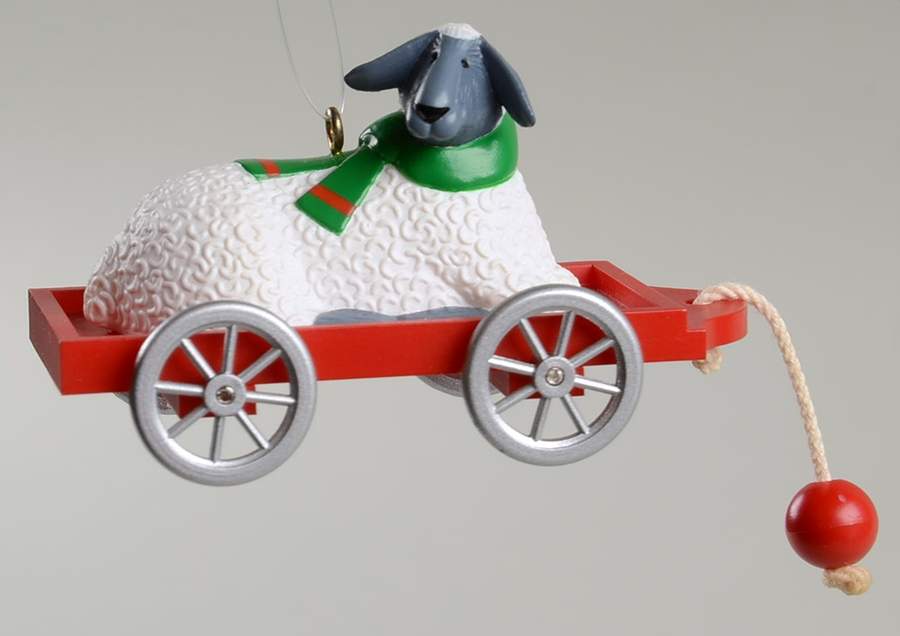 1989 Hallmark Christmas Ornaments Nostalgic Lamb - Boxed by Hallmark Gold Crown-1