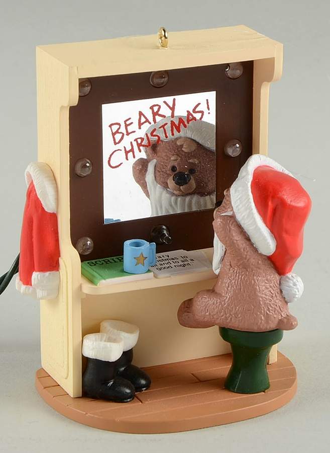 1989 Hallmark Christmas Ornaments Backstage Bear - With Box by Hallmark Gold Crown-1