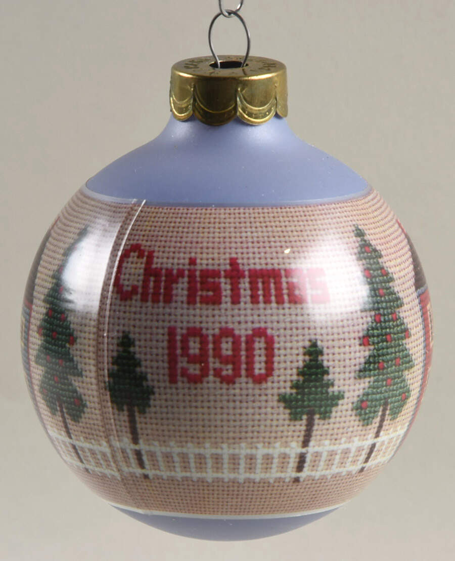 1990 Hallmark Christmas Ornaments From Our Home To Yours - Boxed by Hallmark Gold Crown-1