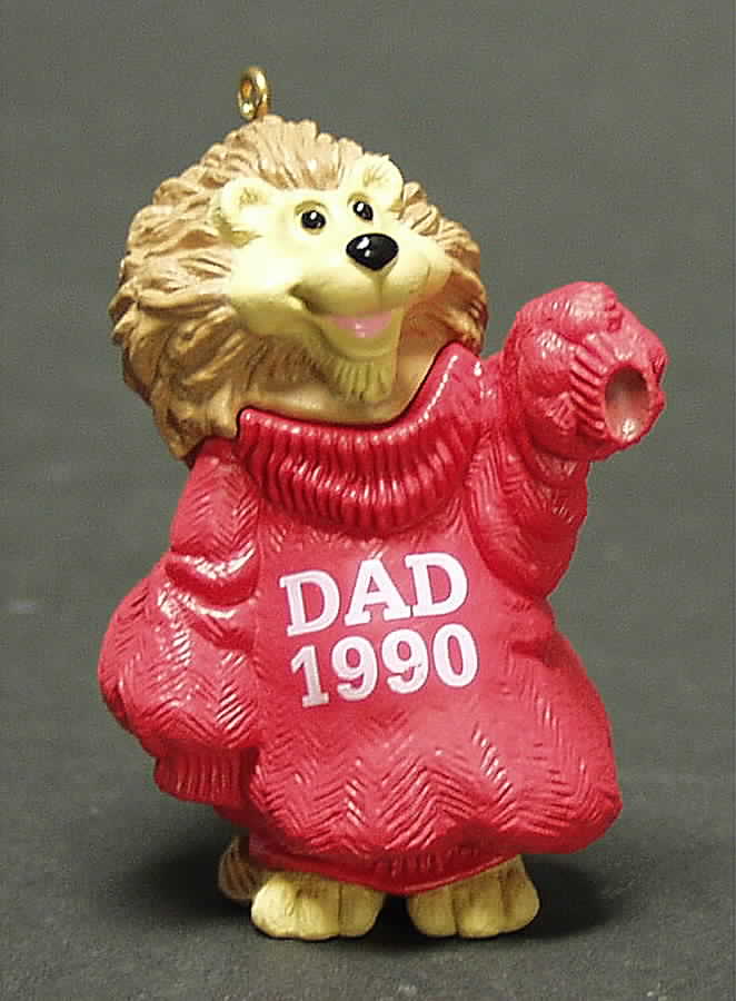 1990 Hallmark Christmas Ornaments Dad - No Box by Hallmark Gold Crown-1